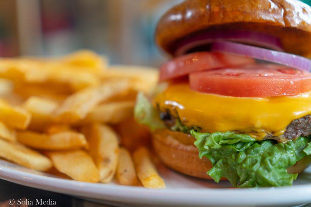 Celtic Burger Olde Town Juicy Cheeseburger with Fries from the Celtic Tavern Olde Town Best Burger - Best Lunch Rockdale
