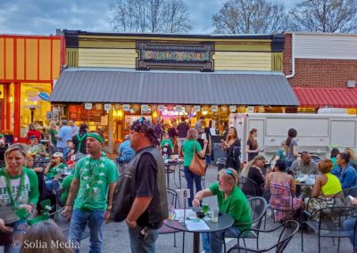 Olde Town Conyers Street Party - Front of Celtic Tavern in Olde Town - Best Conyers Pub