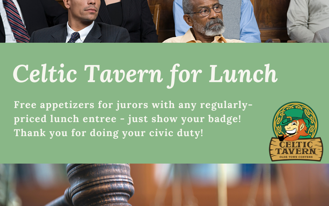 Celtic Tavern - Lunch for Rockdale County Jurors
